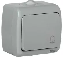 Выключатель одноклавишный IEK Aquatic ВС-20-1-3-А кнопка 10А ip54 EVA14-K03-10-54