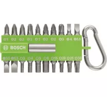 Набор бит BOSCH Набор 20 бит + держатель с карабином светло-зеленый 2607002823