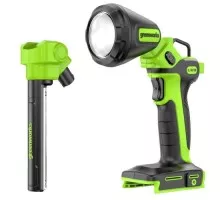 Прожектор GREENWORKS G24UL, 3503707 2-в-1, сменные плафоны, без АКБ и ЗУ 3503707