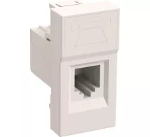 Розетка компьютерная IEK Праймер RJ45 1-м 1мод. кат.5E UTP механизм CKK-40D-RI1-K01