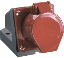 Розетка IEK ССИ-125 оп 32а 380в 3p+pe+n ip44 PSR12-032-5