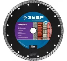 Алмазный диск универсальный ЗУБР 180х22.2 мм ТУРБОРЕЗ 36613-180_z01
