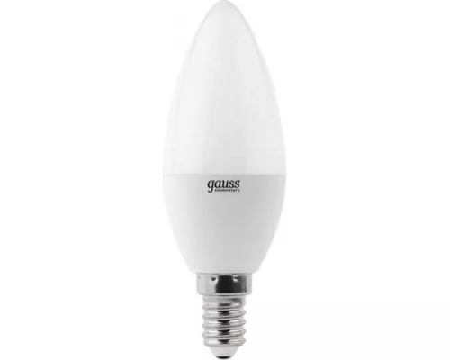 Лампа светодиодная GAUSS Свеча elementary 10w 750lm 6500k е14 led [33130]