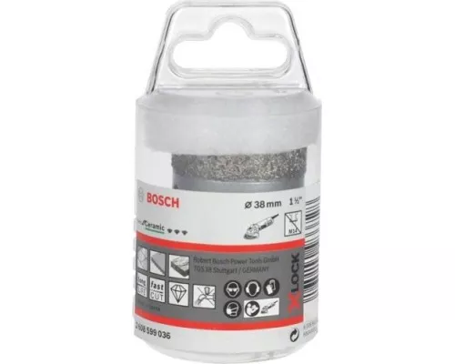 Алмазная коронка X-LOCK BOSCH 38 мм Dry Speed [2608599036]