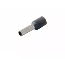 Наконечник REXANT 08-0821 ( уп. 100 шт ) F-9 мм 4 мм² (НШВи 4.0-9) серый [08-0821]