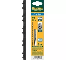 Полотно для пил по дереву KRAFTOOL Pro Cut 15340-05 с двойным зубом, 130мм, 6шт. 15340-05