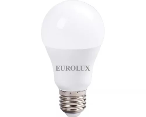 Лампа светодиодная EUROLUX LL-E-A70-20W-230-6K-E27 (груша, 20вт, холод., е27) [76/2/77]