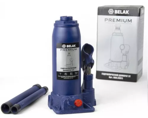 Домкрат бутылочный BELAK PREMIUM гидравлический 3т BAK.30011 [BAK.30011]