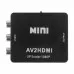 Конвертер REXANT 17-6939 3 RCA на HDMI, пластик, черный