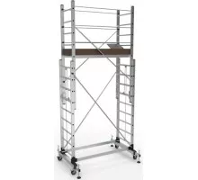 Вышка-тура алюминиевая Sarayli 2x 9 + 2x 9 с подъемным механизмом 5309