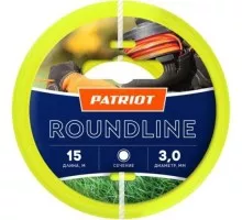 Леска триммерная PATRIOT 3,0 мм /15 м Roundline круг 805201019