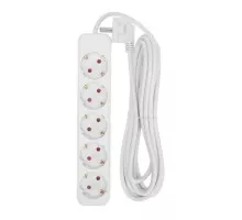 Сетевой фильтр REXANT 13-4030 STANDARD 5 гнезд, 5м, 3х1,0мм², с/з, белый