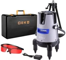 Лазерный уровень DEKO LL57 PRO SET 2 PREMIUM в кейсе со штативом 1 м 065-0104-1