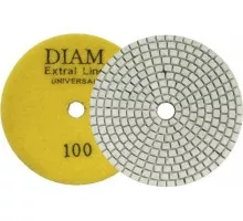 Алмазная тарелка на липучке DIAM АГШК 100*2,5 №100 Extra Line Universal (сухая/мокрая) 000673