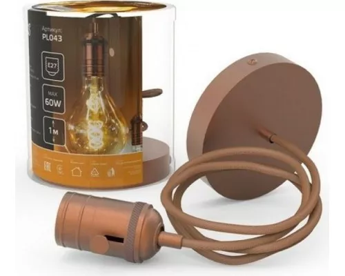 Светильник декоративный GAUSS PL043 подвесной decor медный e27, 1 м Светильник декоративный GAUSS PL043 подвесной decor медный e27, 1 м