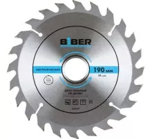 Пильный диск по дереву Biber 85 249 190х30-20-16 z24, быстрый рез тов-123361