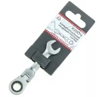 Ключ комбинированный трещоточный ARNEZI R1030710 10 мм шарнирный, короткий