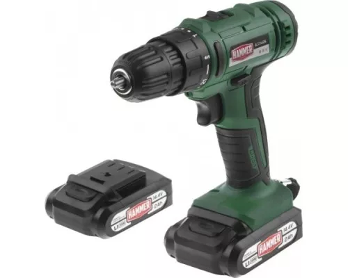 Дрель-шуруповерт аккумуляторная Hammer ACD14BS 2x2Ah, 38Hм в кейсе [101-124]