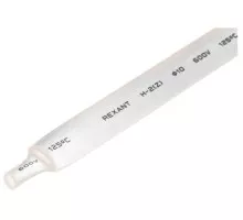 Термоусаживаемая трубка REXANT 21-0001 ТУТ нг 10,0/5,0мм, белая (уп.50 шт. по1м)
