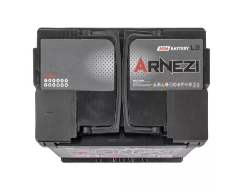 Аккумулятор ARNEZI AGM Start-stop 70 А/ч обратная R(+) 278x175x190 L3 EN 760 А E4060700