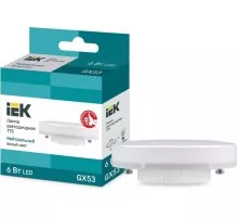 Лампа светодиодная IEK T75 6Вт 4000К GX53 таблетка LLE-T80-6-230-40-GX53