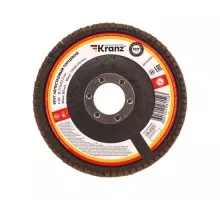Круг лепестковый Kranz KR-90-0007 торцевой, p80, 115х22,2мм
