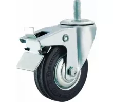 Колесная опора промышленная MFK-TORG M124009100 повор. болтовое крепление с торм. М12 100мм SCTB 4009100 М12