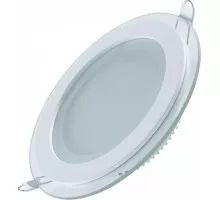 Потолочный светодиодный светильник GAUSS Glass круг 12w 900lm 3000k с дек стеклом led 947111112