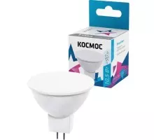Лампа светодиодная КОСМОС JCDR 10.5W 220V GU5.3 4500K LkecLED10.5wJCDRC45
