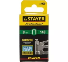 Скоба STAYER MASTER  8 мм для степлера плоские тип 140, 1000 шт 31610-08