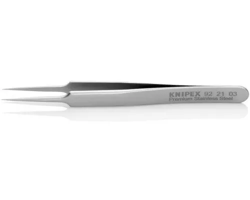 Пинцет KNIPEX KN-922103 прецизионный, нерж, 110 мм, гладкие прямые игловид Пинцет KNIPEX KN-922103 прецизионный, нерж, 110 мм, гладкие прямые игловид