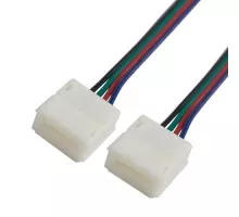Коннектор соединительный LAMPER  144-026 ( уп. 10 штук ) для RGB светодиодных лент с влагозащитой 10мм/15см 144-026