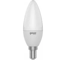 Лампа светодиодная GAUSS Свеча basic 5,5w 400lm 3000k e14 led 1033116