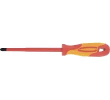 Отвертка крестовая диэлектрическая GROSS 12947 1000 V, PH1 х 80 мм