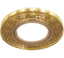 Потолочный светодиодный светильник GAUSS BL078 backlight круг золото/кристалл/золото, gu5.3, led