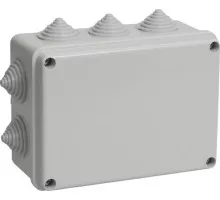 Распаячная коробка IEK KM41241 оп 150х110х70 ip44 (10 каб.ввод.) UKO10-150-110-070-K41-44