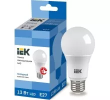 Лампа светодиодная IEK A60 13Вт 6500К Е27 Шар LLE-A60-13-230-65-E27