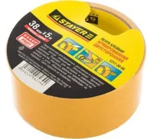 Клеящая лента STAYER PROFESSIONAL двухсторонняя на тканевой основе, 38ммх5м 1217-38-05