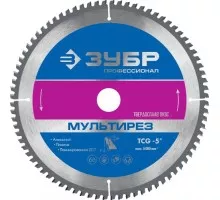 Пильный диск по алюминию ЗУБР Мультирез 185x30мм 60т 36907-185-30-60_z01