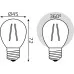 Лампа светодиодная GAUSS Filament Шар E27 7W 2700K LED (в упаковке 3шт) [105902107T]