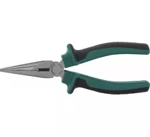 Длинногубцы JONNESWAY P1116 с двухкомпонентными рукоятками, 160 мм 049403