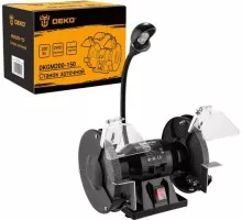 Станок заточной DEKO DKGM200-150 с лампой 063-4323