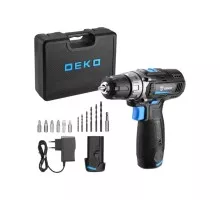 Дрель-шуруповерт аккумуляторная DEKO GCD12DU3 SET3 (063-4097) 063-4097