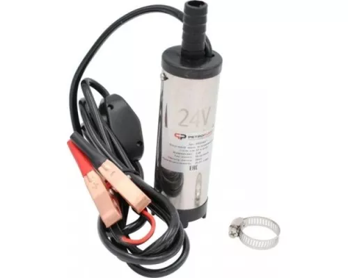 Насос топливный электрический PETROPUMP DCTP-24 24в для дт и воды, 25 л/мин [PP220017]