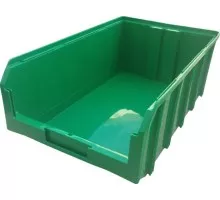 Пластиковый ящик СТЕЛЛА-ТЕХНИК V-4 502 х 305 х 186 мм зелёный
