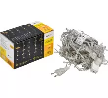 Гирлянда IEK LIGHTING бахрома 4,5х0,7м, 200 светодиодов, теплый белый свет IP44 LGDU301-1-200-L3-T-S-44