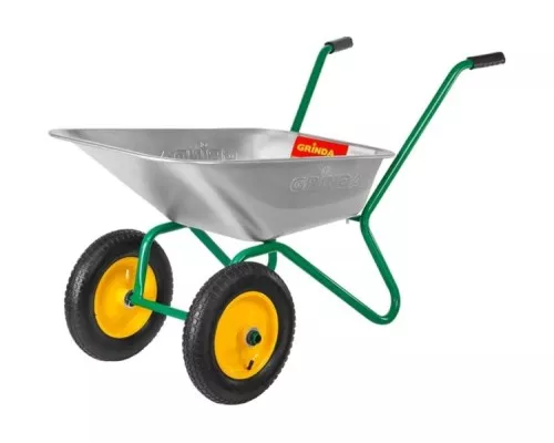 Тачка садовая GRINDA GB-2 двухколесная, 120 кг [422400_z01]