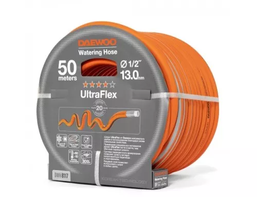 Шланг для полива DAEWOO DWH 8117 ultraflex ⌀ 1/2