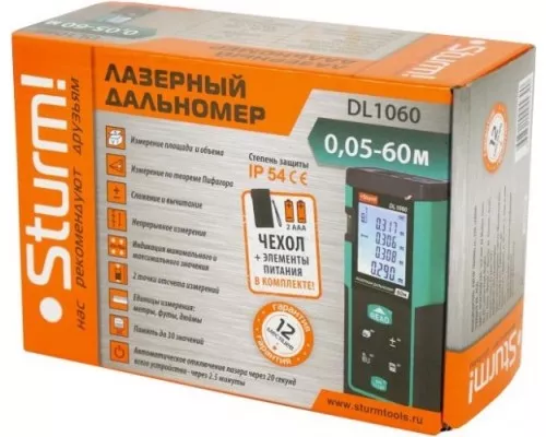 Лазерный дальномер STURM DL1060 Лазерный дальномер STURM DL1060