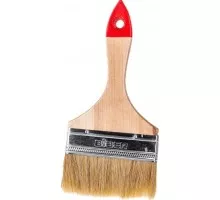 Кисть флейцевая Biber Эконом 31116 натур. щетина, дер. рукоятка, 100мм Тов-001973